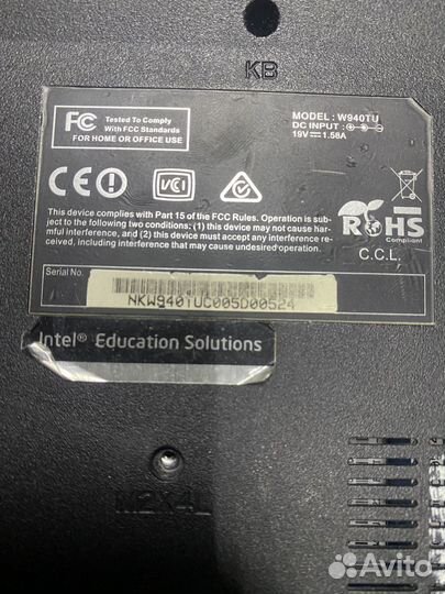 Ноутбук icl 142 W940TU