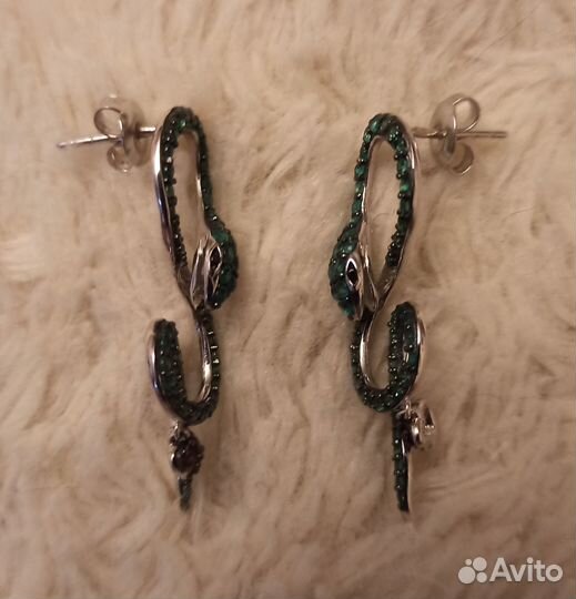 Серьги и браслет серебро 925