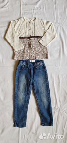 Рюкзак для девочки 2-3 г, игрушки, джинсы, лонг