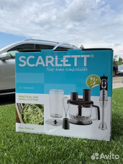 Блендер погружной scarlett новый