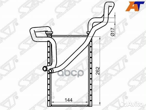 Радиатор отопителя салона honda accord 08- sthd
