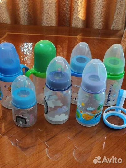Детские бутылочки разные б/у