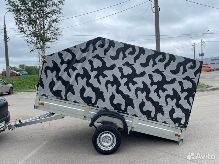 Прицеп 3х1,5 с тентом хаки