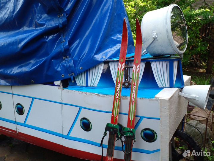 Лыжи Трасса, СССР, Клин, 154 см, дерево