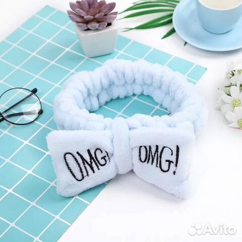 Повязка для волос OMG белая