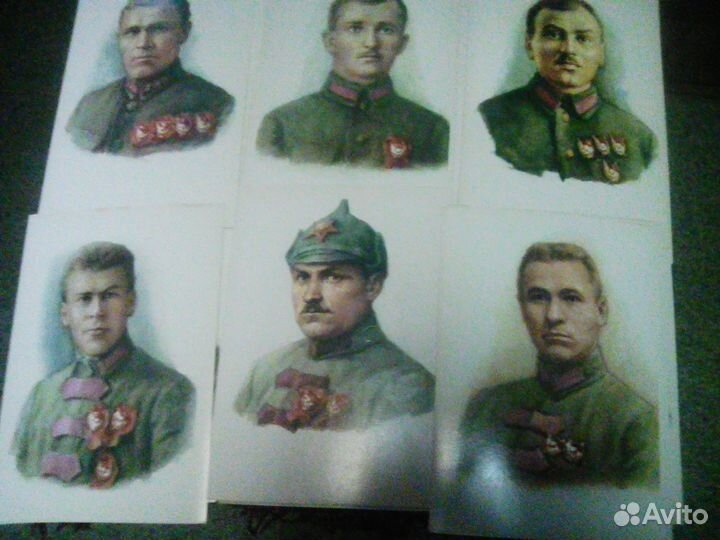 Открытки Военачальники гражданской войны