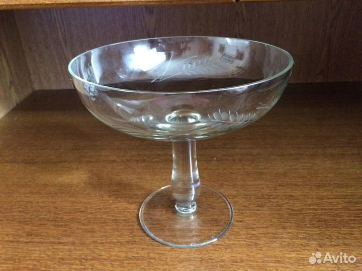 Ваза Фруктовница Стекло Винтаж
