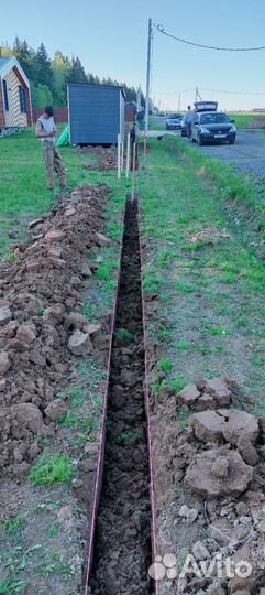 Земляные работы копка вручную