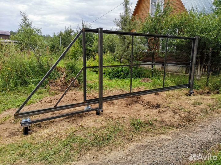 Ворота сдвижные неокрашенные