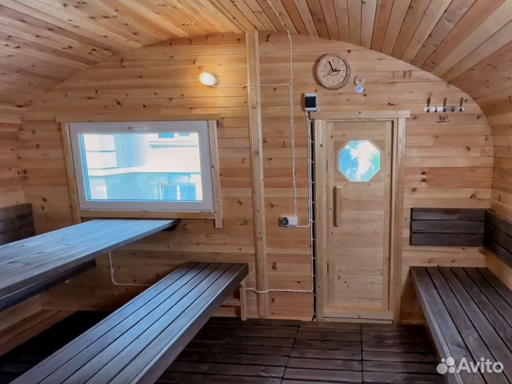 Баня бочка квадро хаус