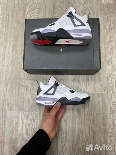 Кроссовки Air Jordan 4 Cement (36-45)