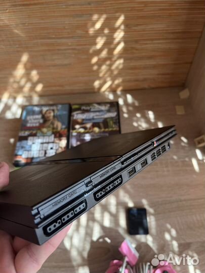 Sony playstation 2 + диски + 2 джойстика