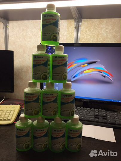 Средство для мытья акриловых ванн сова