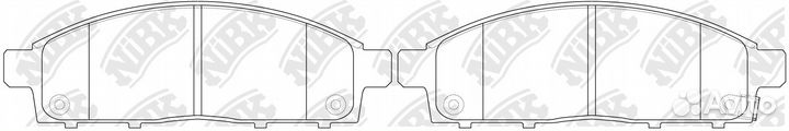 Колодки тормозные дисковые mitsubishi pajero sport