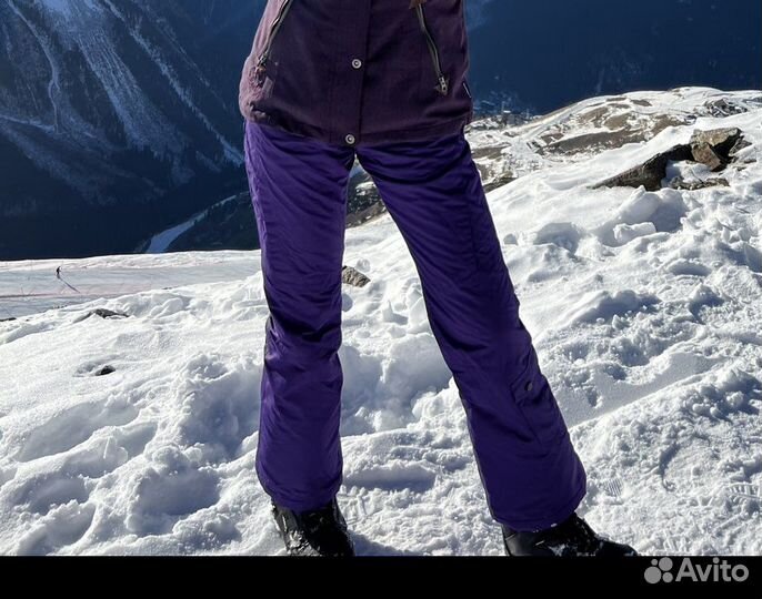 Брюки горнолыжные фиолетовые женские 44