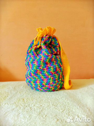 Вязаный рюкзак