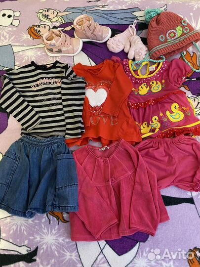 Пакет вещей на девочку 80