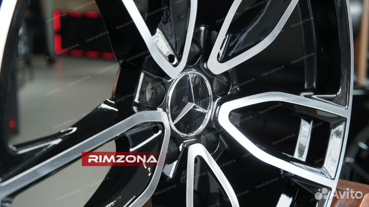 Литые диски R22 на Mercedes s-Class. Эфф1