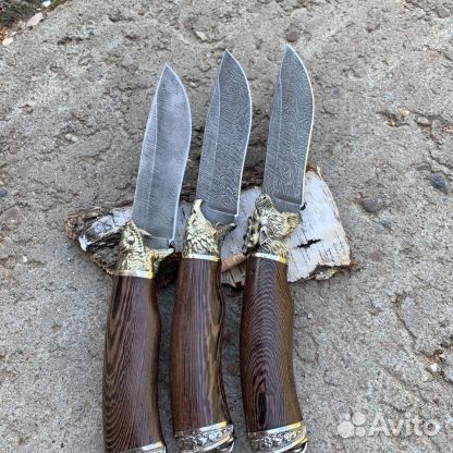 Охотничий нож с головами на выбор