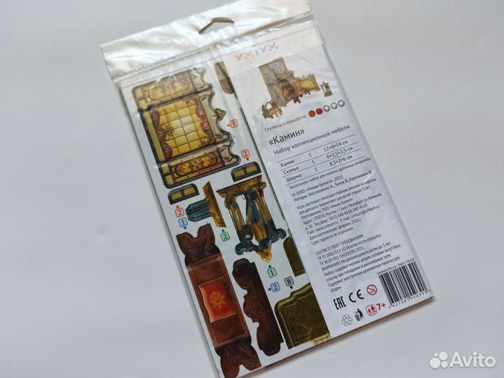 Камин коллекционный набор мебели из картона
