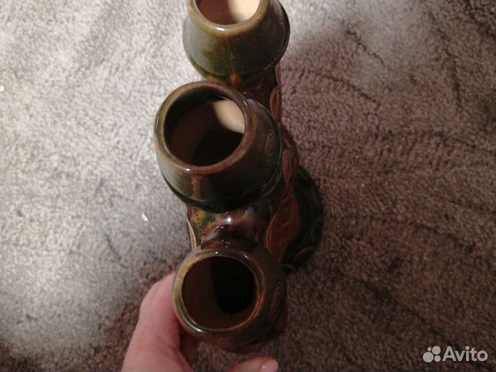 Подсвечник керамический СССР рыбка