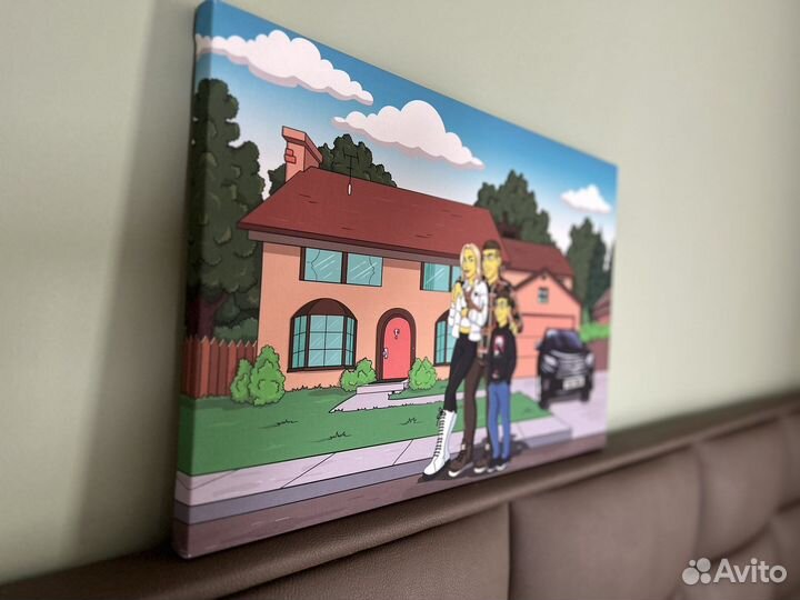 Картина в стиле Simpson’s