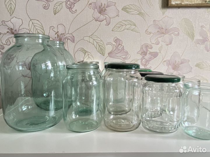 Банки стеклянные 3л 1л 0,95 0,72 0,5