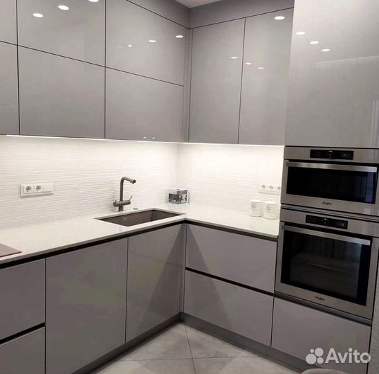 Современная кухня на заказ мдф фасады