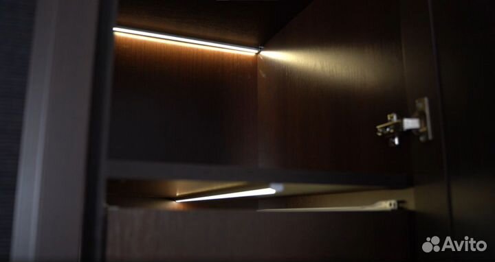 Умная система подсветки мебели и шкафов в монохром