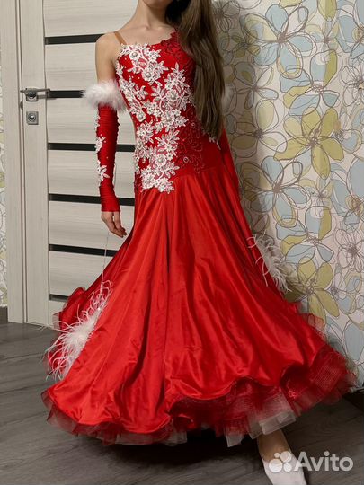 Платье для бальных танцев стандарт, ю2 молодежь