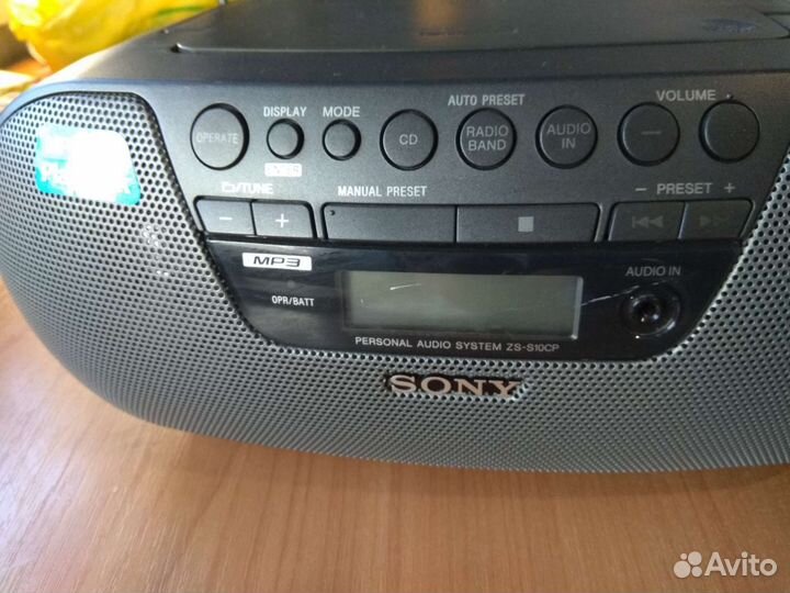 Sony zs-s10cp переносная магнитола б. у