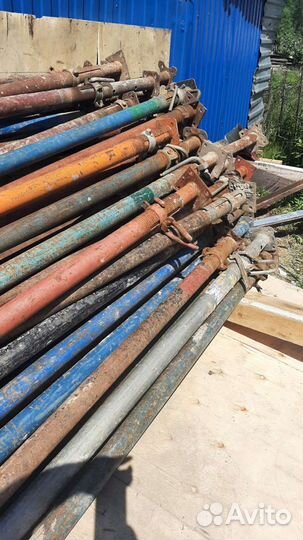 Стойки телескопические фундамент фанера, зажимы пр