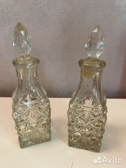 Бутылочки из прессованного стекла СССР