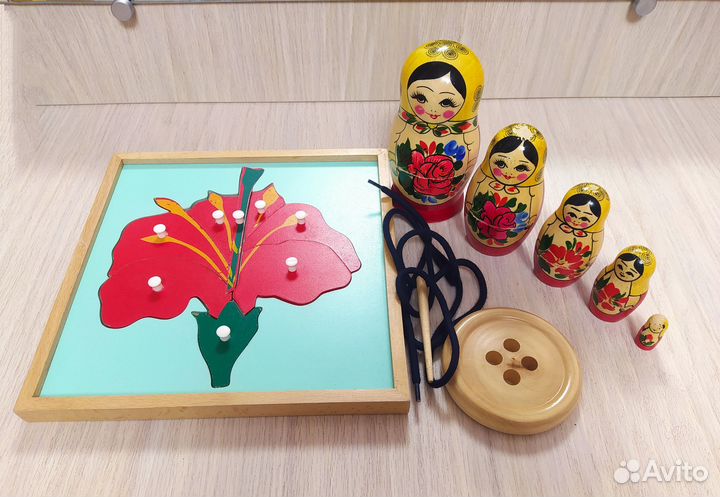 Развивающие деревянные детские игрушки