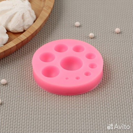 Молд Доляна «Полусфера», 6,56,51,5 см, цвет микс