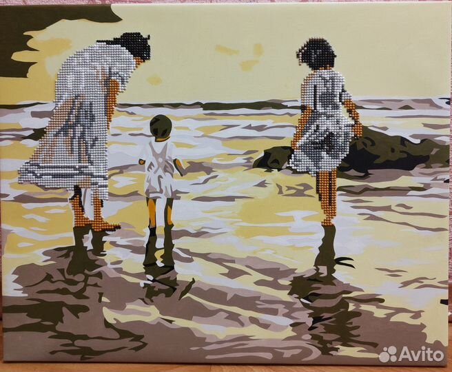 Картина акрилом на холсте, пейзаж