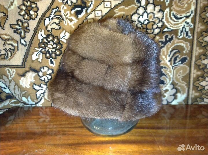 Шапка норковая по типу шляпы, б/у