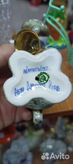 Фарфоровая статуэтка Корова Гжель