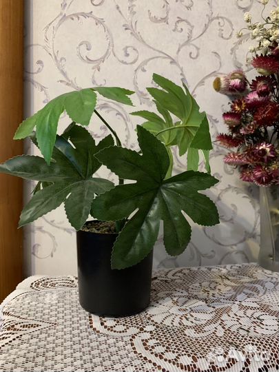 Искусственные цветы в горшках бу