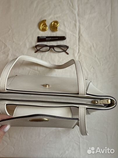 Белая сумка для учебы/работы daniele patrici