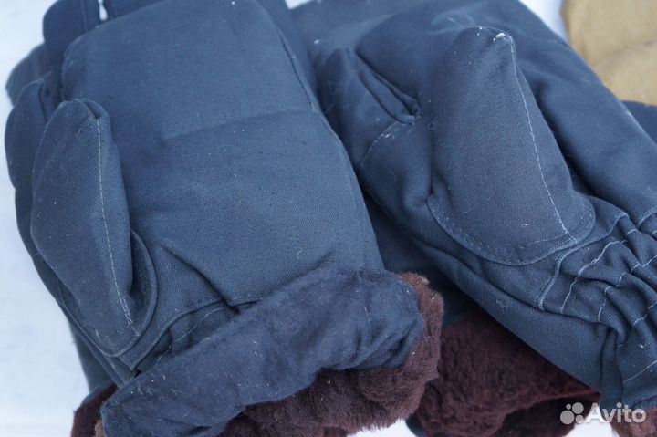 Варежки меховые мужские из овчины