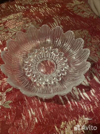 Ваза для фруктов СССР хрусталь