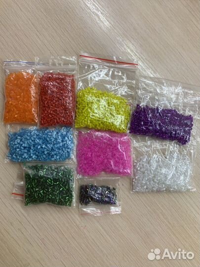 Бисер стеклярус