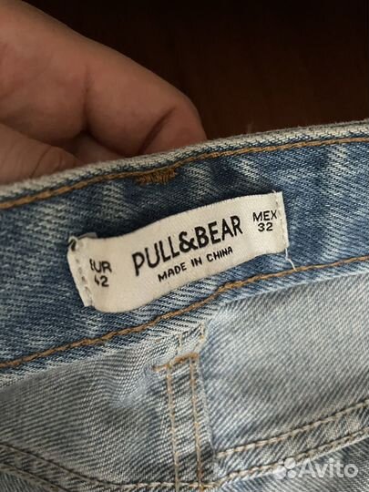 Шорты 48 женские джинсовые pull and bear Бриджи