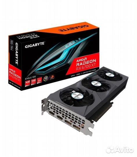 Видеокарта Gigabyte RX 6700 XT eagle, 12 гб, GV-R6
