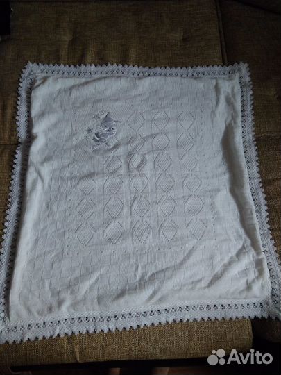 Плед белый детский