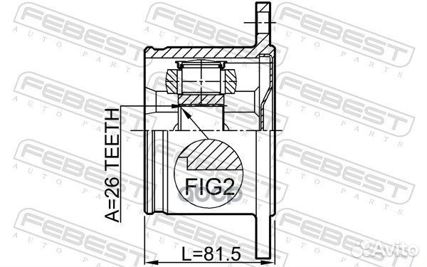 ШРУС внутр правый nissan X-trail T30 0211-T30RH