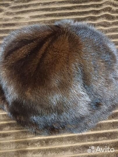 Шапка берет норковая женская