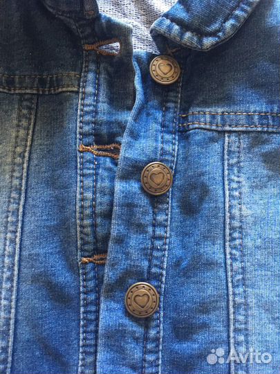 Джинсовка для девочки 12-18 мес