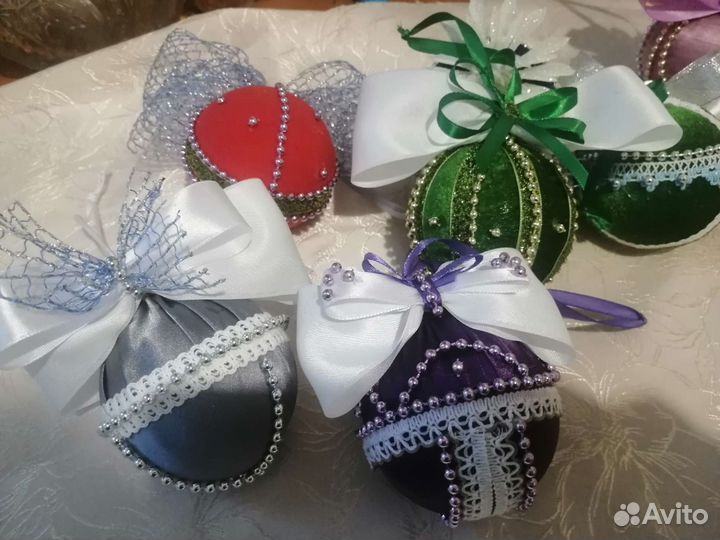 Новогодние шары ручной работы